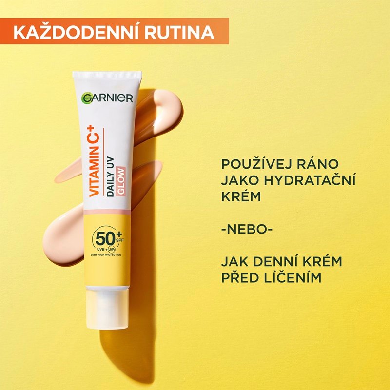 Skin Naturals Vitamin C denní rozjasňující UV fluid SPF 50+ glow - 5